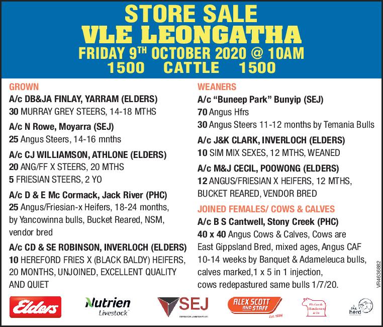 Leongatha Store Cattle Sale