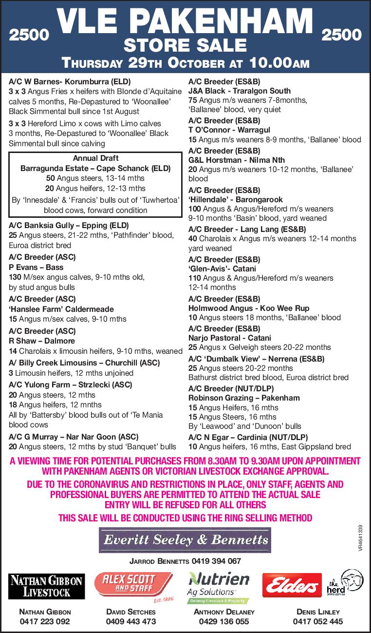 Pakenham Store Sale