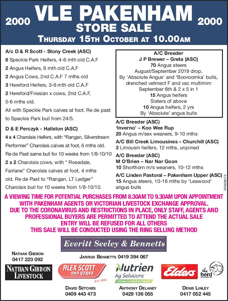 Packenham Store Sale