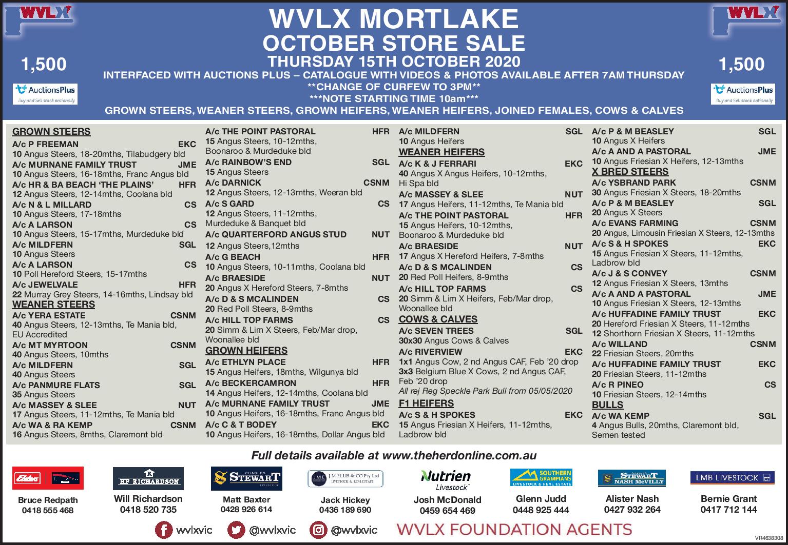 WVLX Mortlake Store Sale