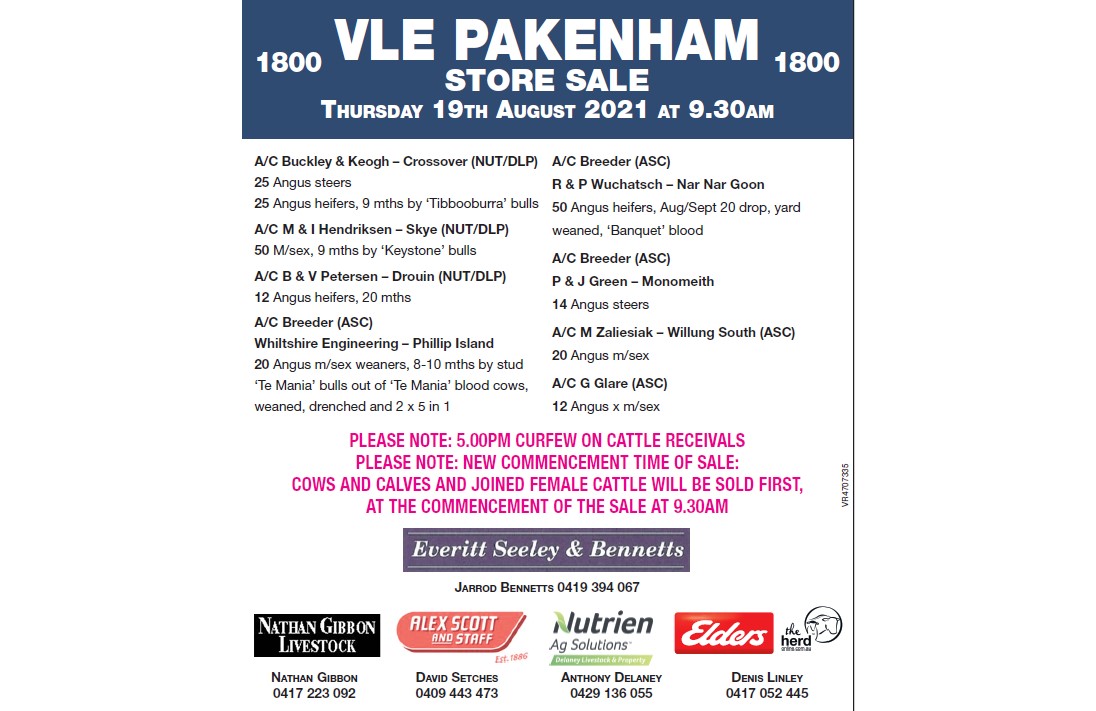 VLE PAKENHAM STORE SALE