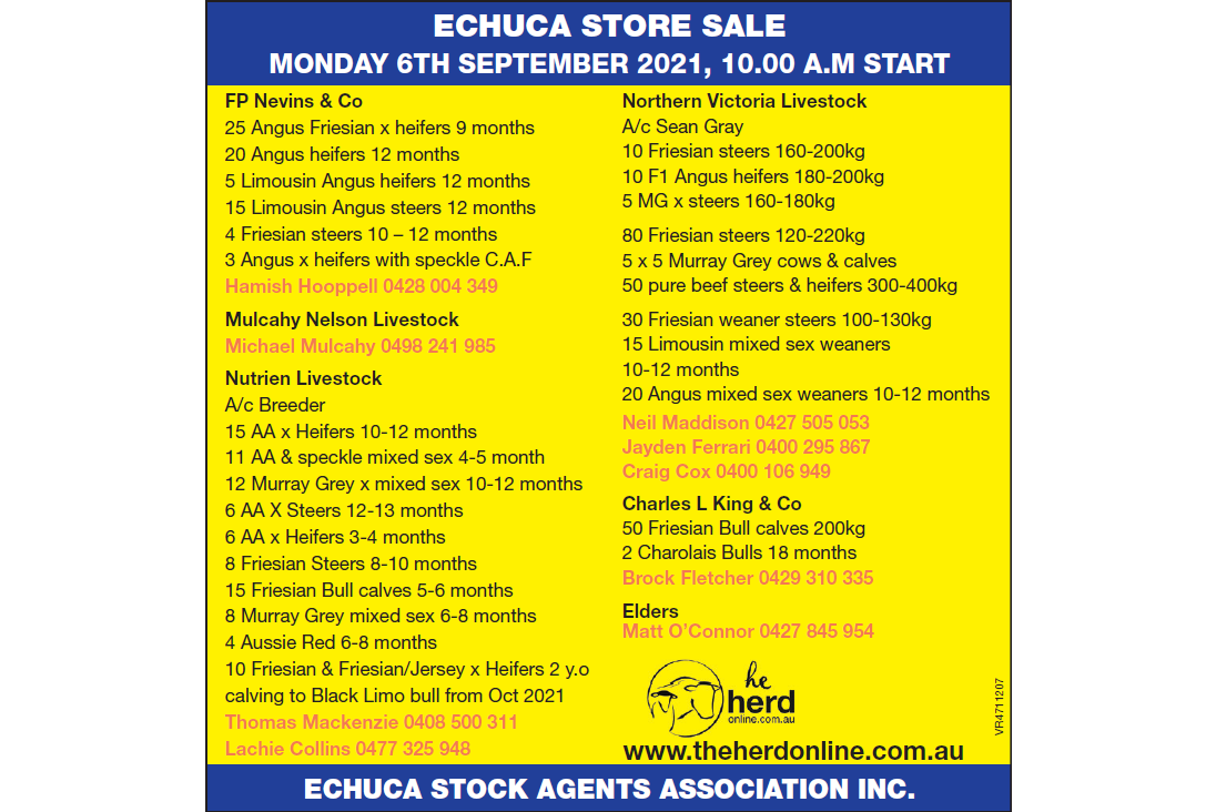 ECHUCA STORE SALE