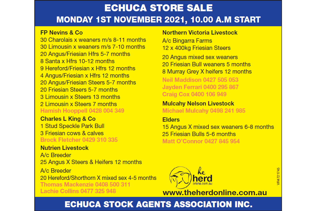 ECHUCA STORE SALE