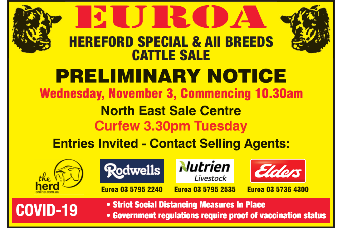EUROA HEREFORD SPECIAL & ALL BREEDS CATTLE SALE